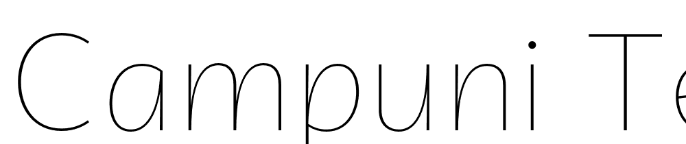 Campuni-Test-Thin font family download free