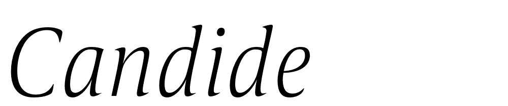 Candide font family download free