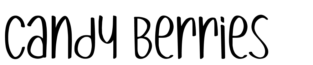 Candy-Berries font family download free