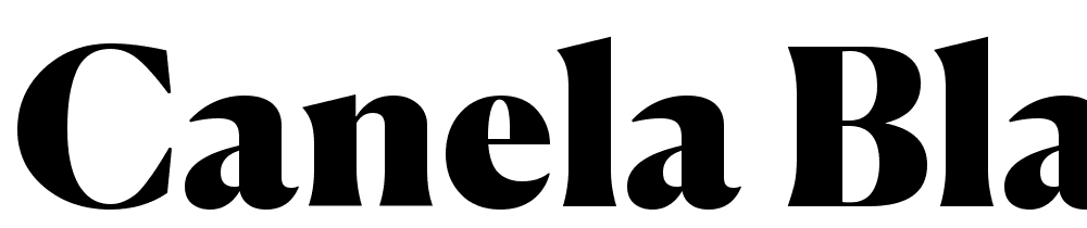 Canela-Black font family download free