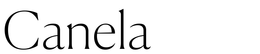 Canela font family download free