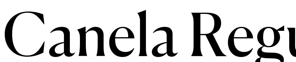 Canela-Regular font family download free