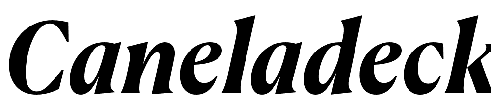 CanelaDeckTrial-BoldItalic font family download free