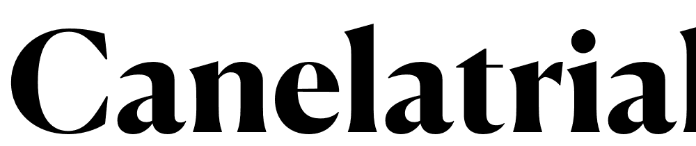 CanelaTrial-Bold font family download free