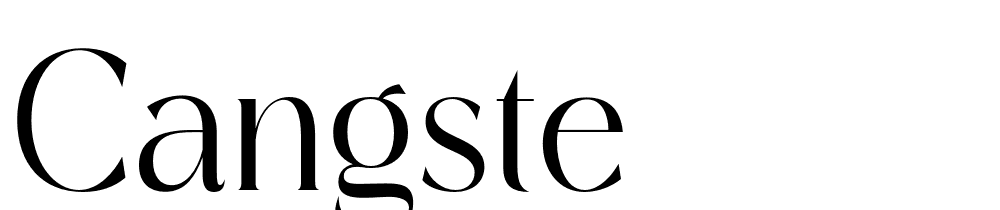 cangste font family download free