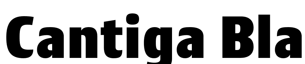 Cantiga-Black font family download free