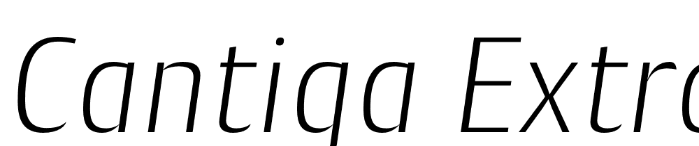 Cantiga-ExtraLight-Italic font family download free