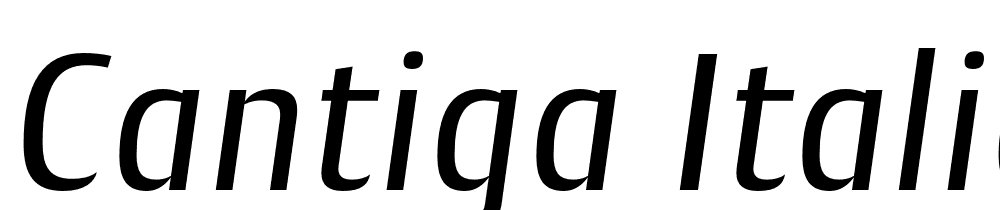 Cantiga-Italic font family download free