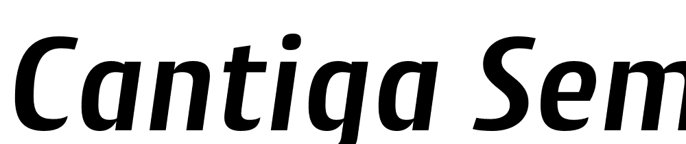 Cantiga-SemiBold-Italic font family download free
