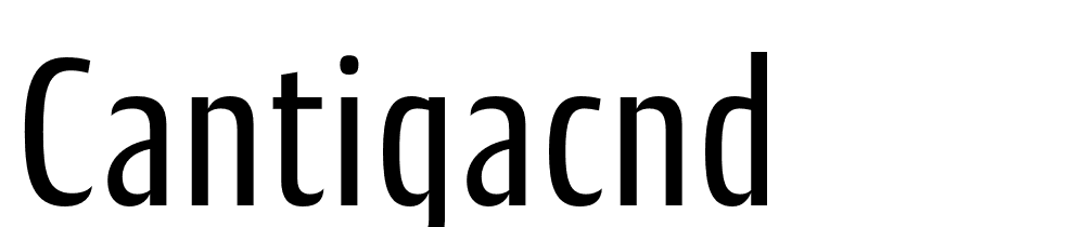 CantigaCnd font family download free