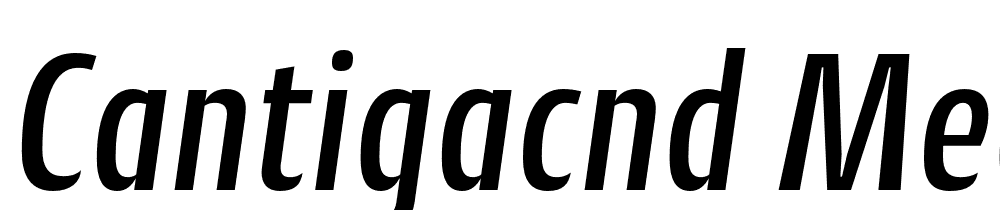 CantigaCnd-Medium-Italic font family download free