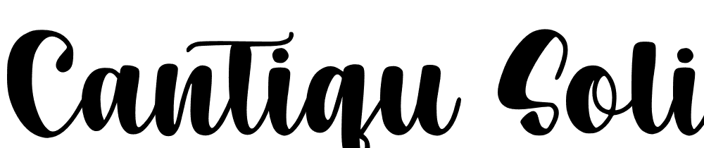 Cantiqu-Solid font family download free