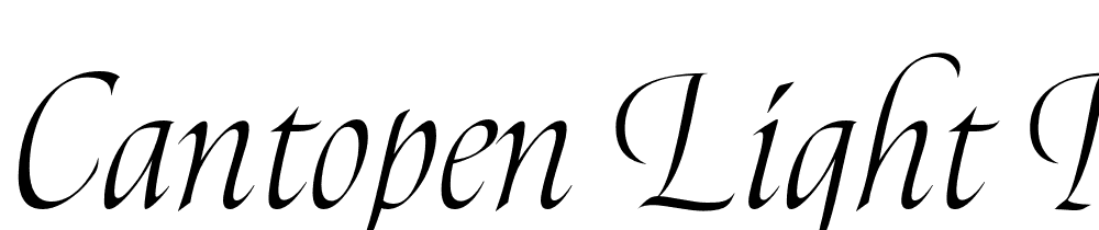 CantoPen-Light-Italic font family download free