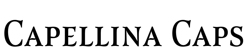 Capellina-Caps font family download free