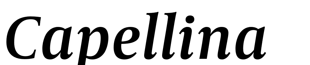 Capellina font family download free