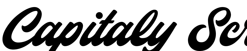 Capitaly Script PERSONAL USE font family download free