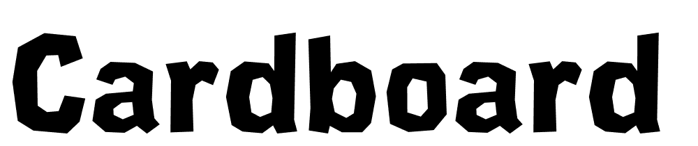 cardboard_cat font family download free