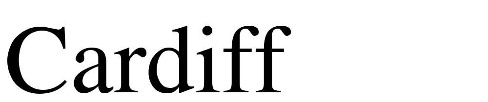 Cardiff font family download free