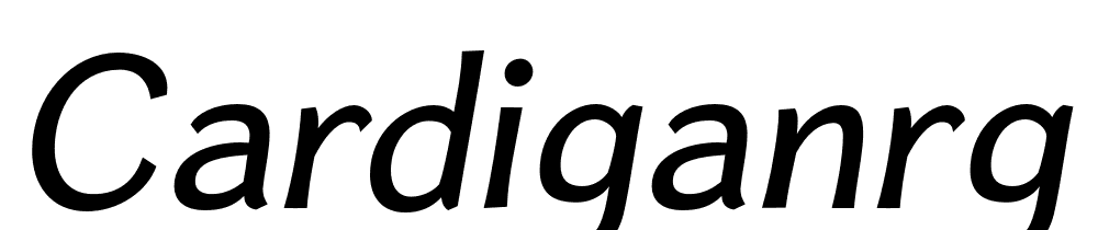 CardiganRg-Italic font family download free