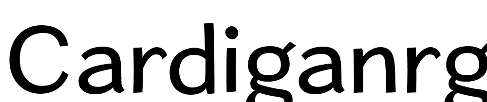 CardiganRg-Regular font family download free