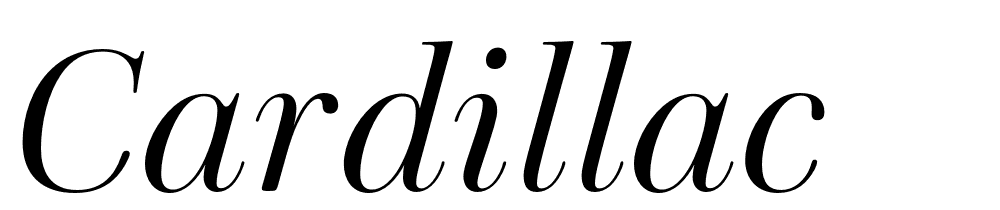 Cardillac font family download free