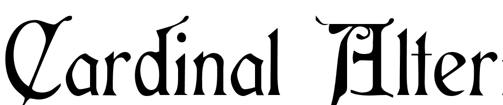 Cardinal Alternate font family download free