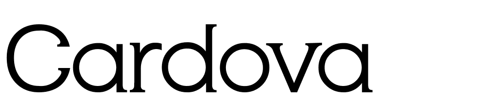 cardova font family download free