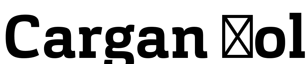 Cargan-Bold font family download free