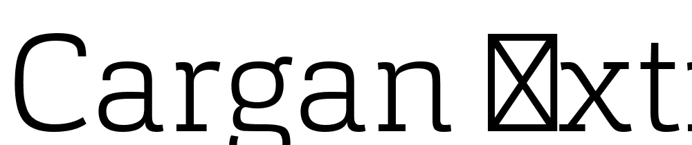 Cargan-ExtraLight font family download free