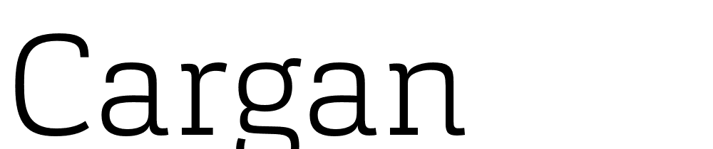 Cargan font family download free