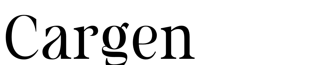 Cargen font family download free