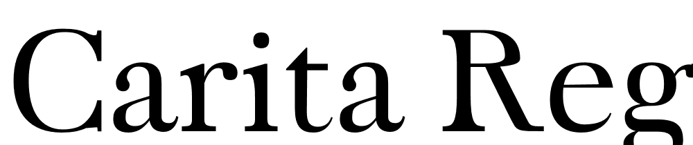 Carita-Regular font family download free