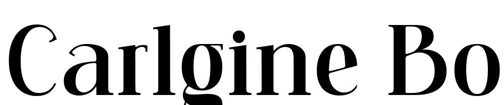 Carlgine-Bold font family download free