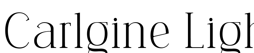 Carlgine-Light font family download free