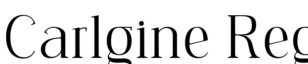 Carlgine-Regular font family download free