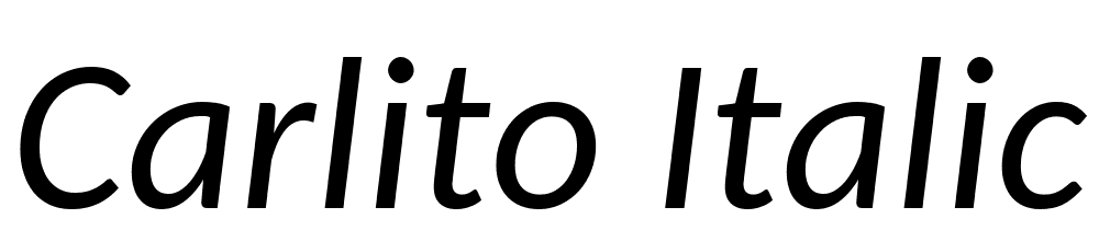 Carlito-Italic font family download free