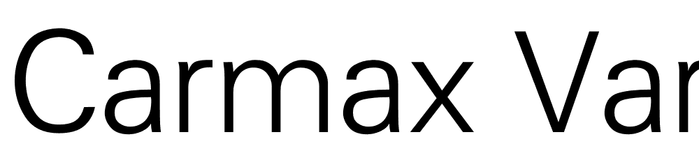 carmax-variable font family download free