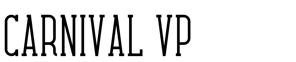 Carnival Vp font family download free