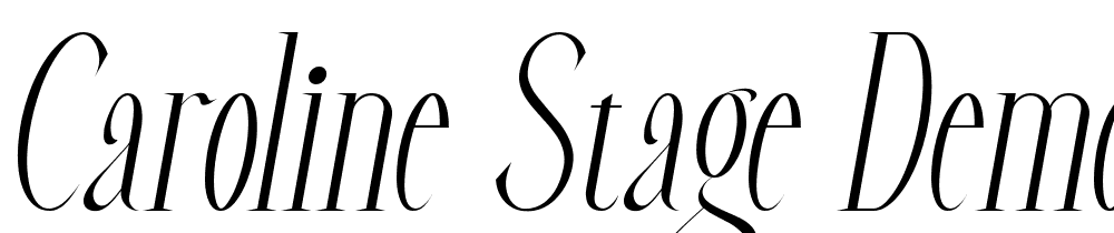 Caroline-Stage-Demo-Italic font family download free