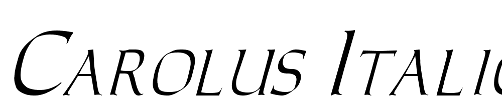 Carolus-Italic font family download free