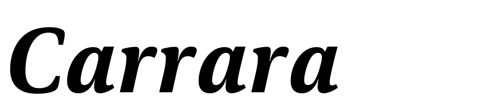 Carrara font family download free