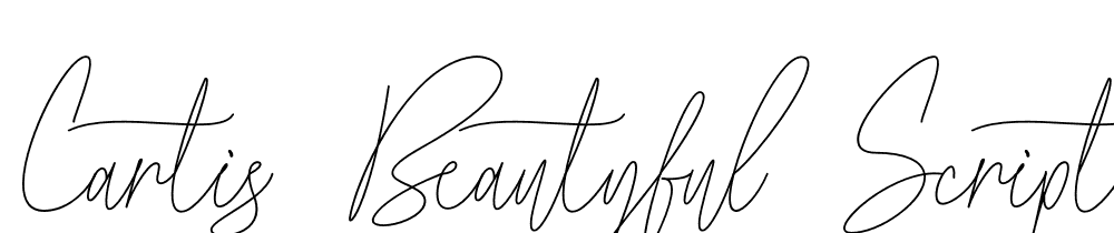 Cartis-Beautyful-Script font family download free