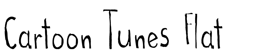 Cartoon-Tunes-Flat font family download free