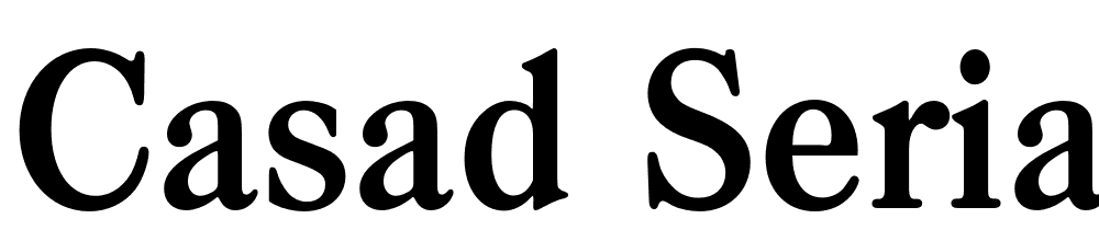 Casad Serial font family download free