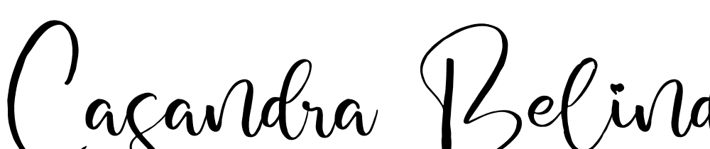 casandra belinda font family download free