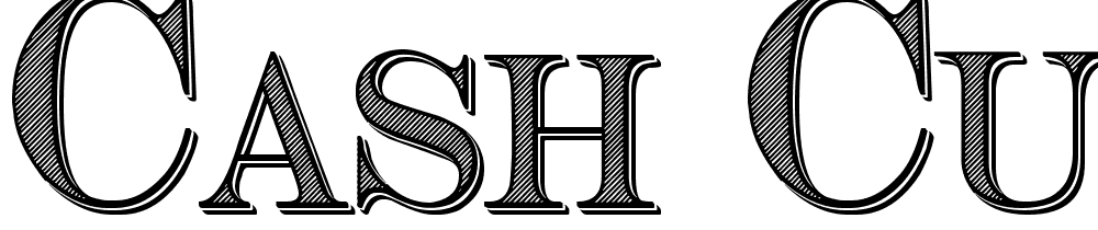 Cash Currency font family download free