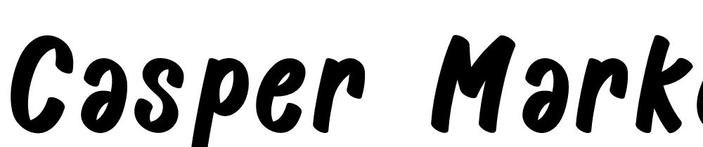 Casper Marker font family download free