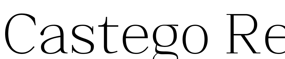 Castego-Regular font family download free