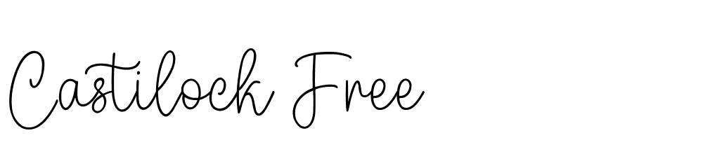 Castilock Free font family download free