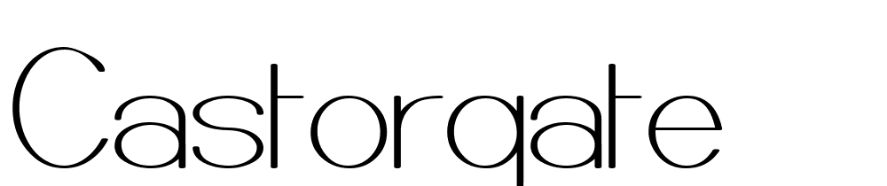 Castorgate font family download free